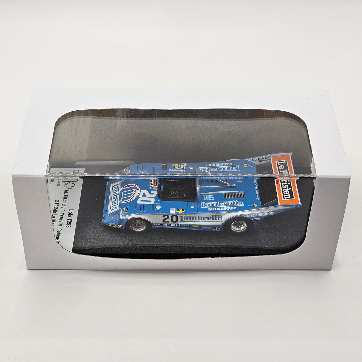 Trofeu DSN Lola T298 BMW #20 Lambretta SAFD 24Hrs Le Mans 1979 1/43 Scale