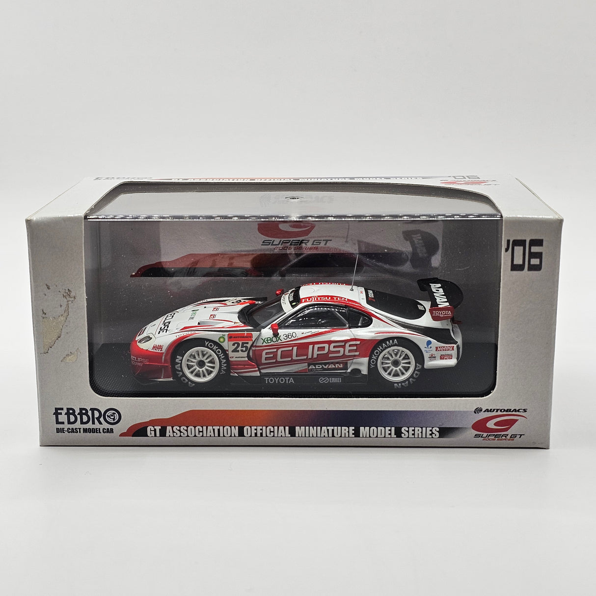 EBBRO Toyota Supra #25 Eclipse Advan Super GT GT500 2006 1/43 Scale
