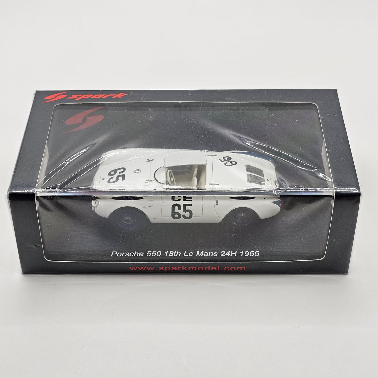 Spark Porsche 550 RS Spyder #65 Gustave Olivier 24Hrs Le Mans 1955 1/43 Scale S9714