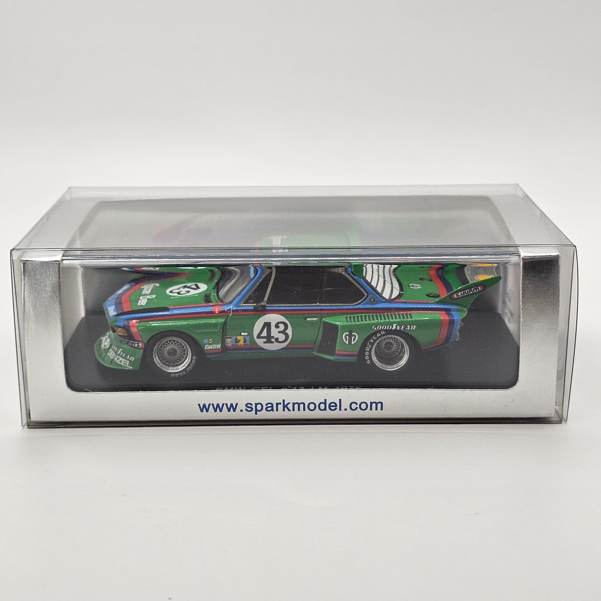 Spark BMW 3.0 CSL #43 Schnitzer Motorsport 24Hrs Le Mans 1976 1/43 Scale S1570