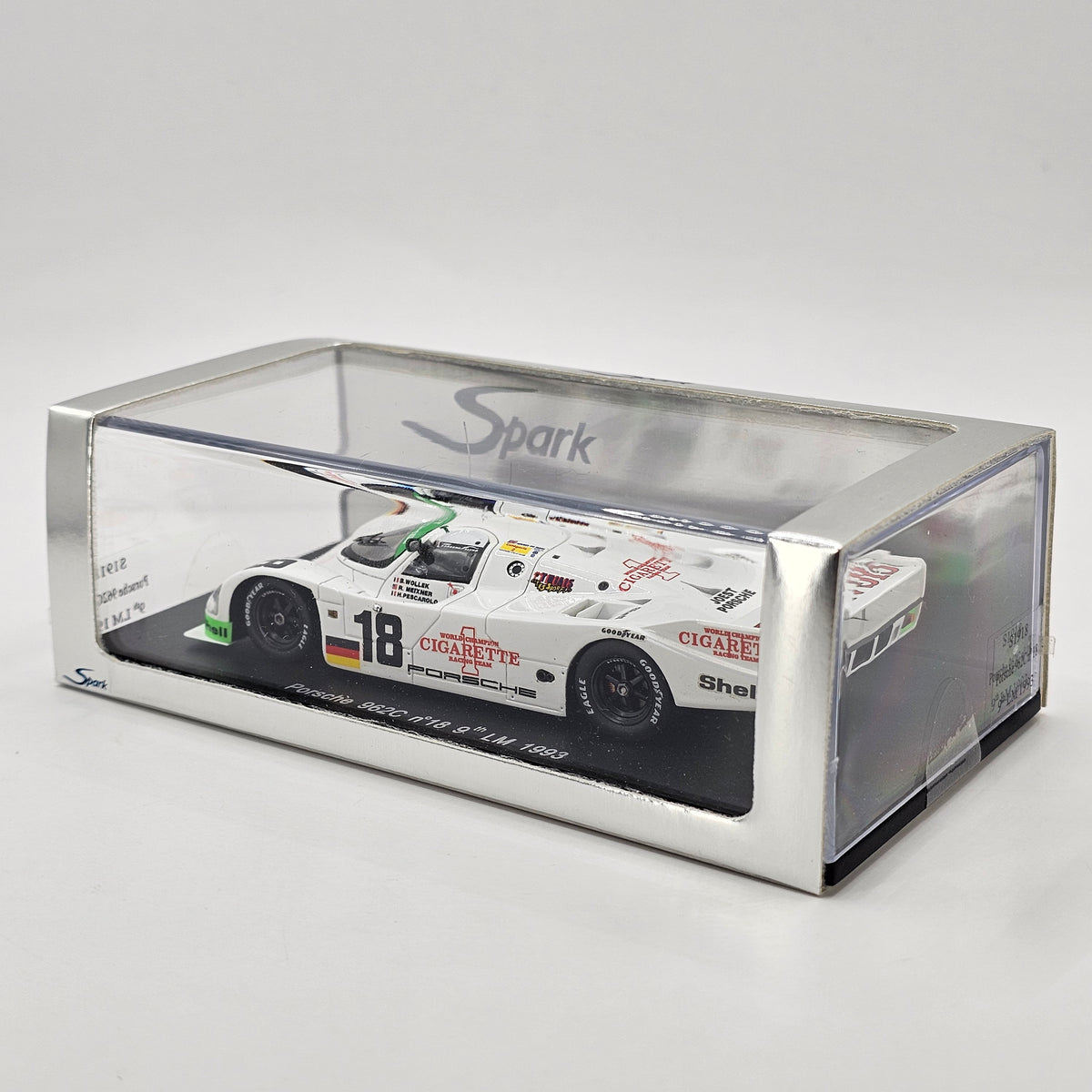 Spark Porsche 962C #18 Joest Porsche Racing 24Hrs Le Mans 1993 1/43 Scale