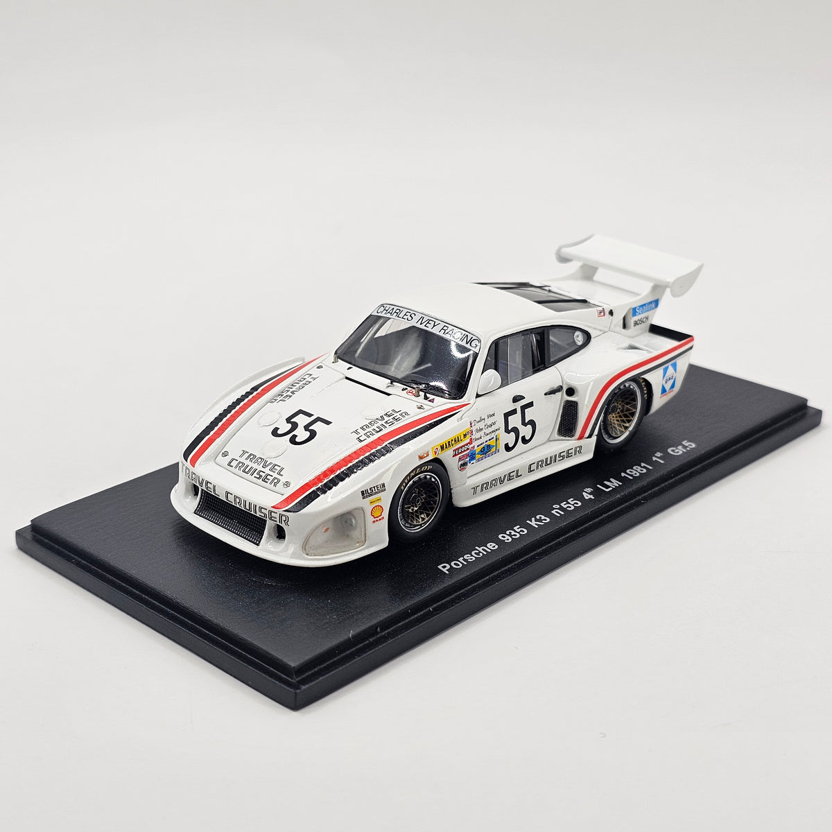 Spark Porsche 935 K3 #55 Charles Ivey Racing Gr5 Winner 24Hrs Le Mans 1981 1/43 Scale