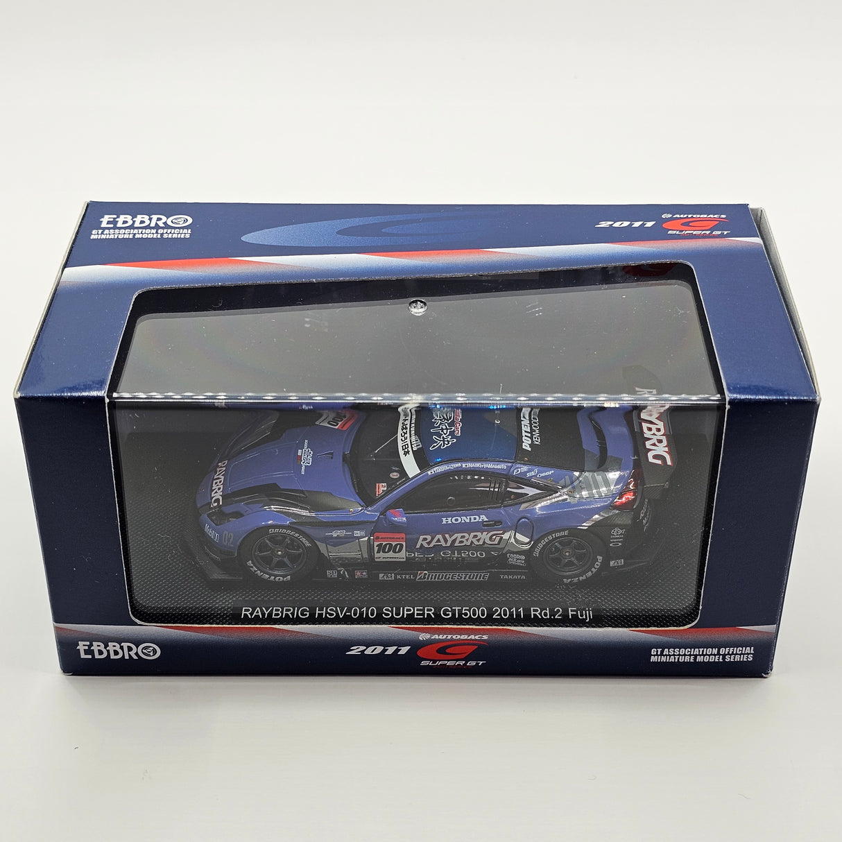 EBBRO Honda HSV-010 #100 Raybrig Team Kunimitsu Super GT GT500 2011 1/43 Scale
