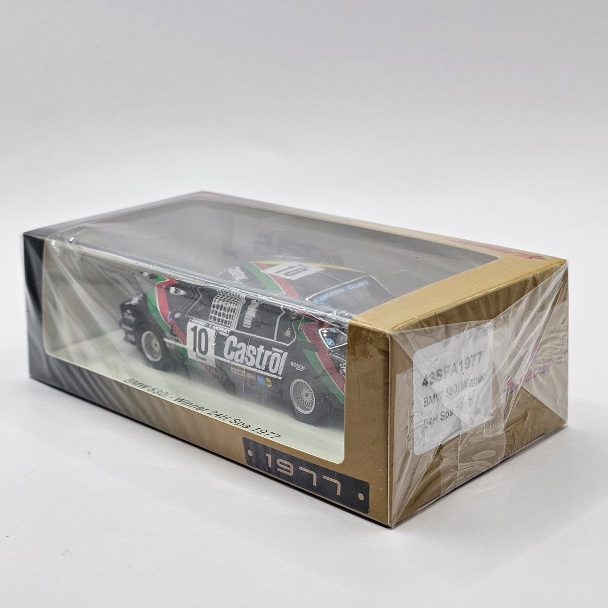 Spark BMW 530i #10 BMW Castrol/Juma Winner 24 Hours of Spa 1977 1/43 Scale 43SPA1977