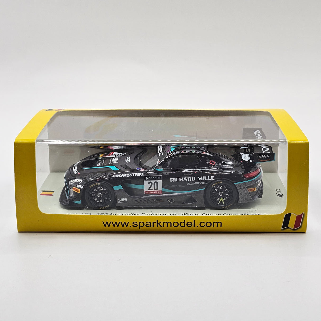 Spark Mercedes-AMG GT3 #20 SPS Automotive Winner Bronze Class 24Hrs Spa 2022 1/43 Scale