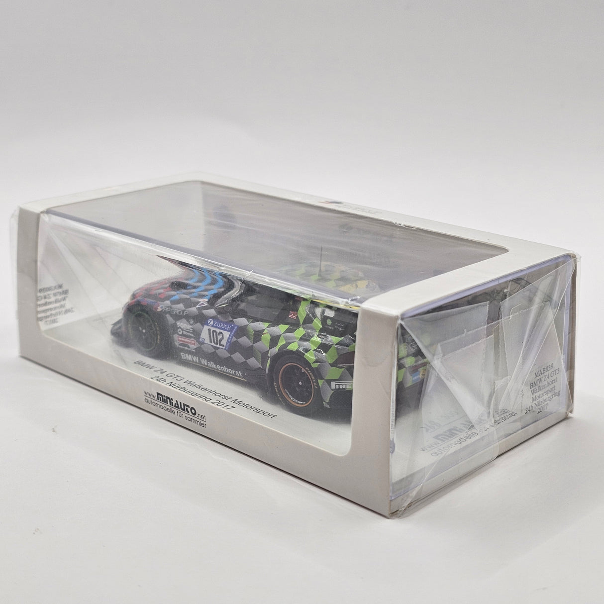 Spark BMW Z4 GT3 #102 Walkenhorst Motorsport 24Hrs Nurburgring 2017 1/43 Scale