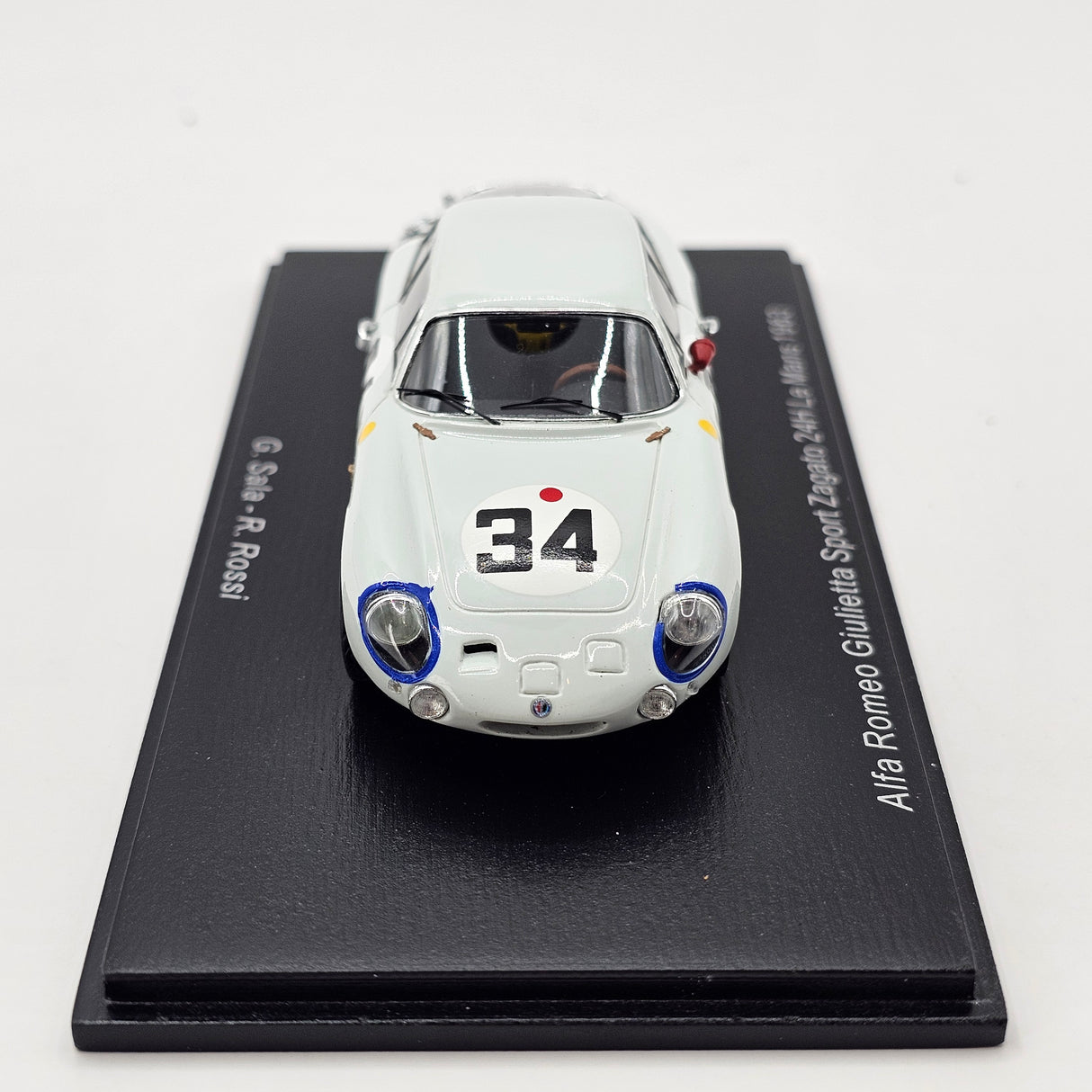Spark Alfa Romeo Giulietta SZ #34 Scuderia Sant Ambroeus 24Hrs Le Mans 1963 1/43 Scale