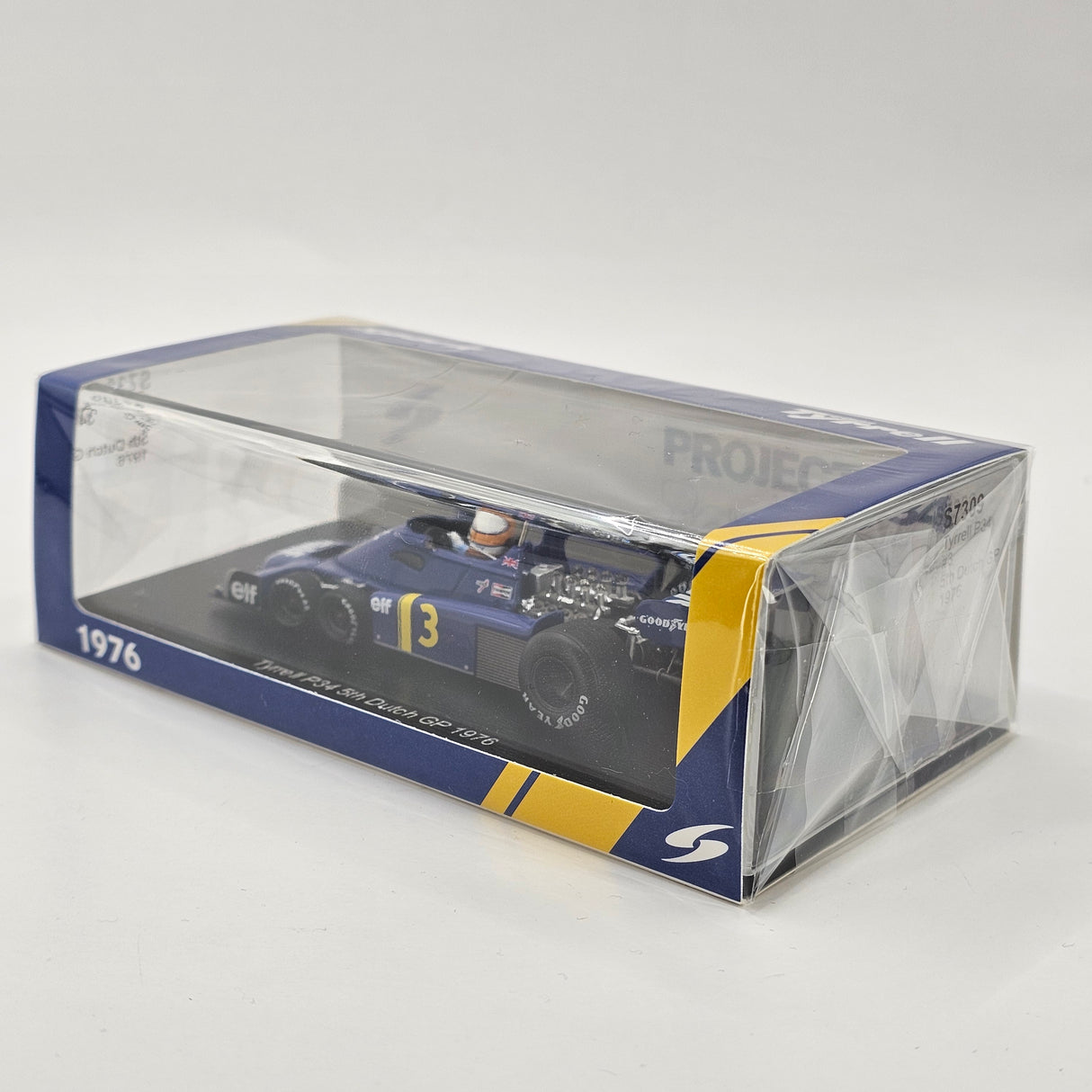 Spark Tyrrell P34 #3 Jody Scheckter 5th Dutch F1 GP 1976 1/43 Scale S7309