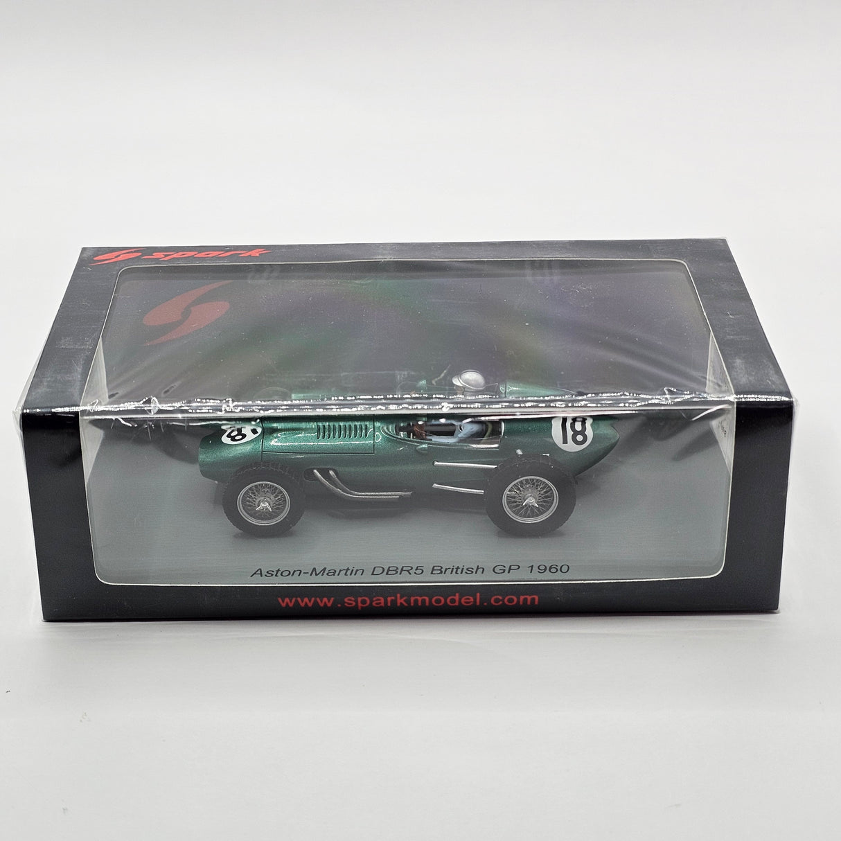 Spark Aston Martin DBR5 #18 Roy Salvadori British F1 GP 1960 1/43 Scale S8145