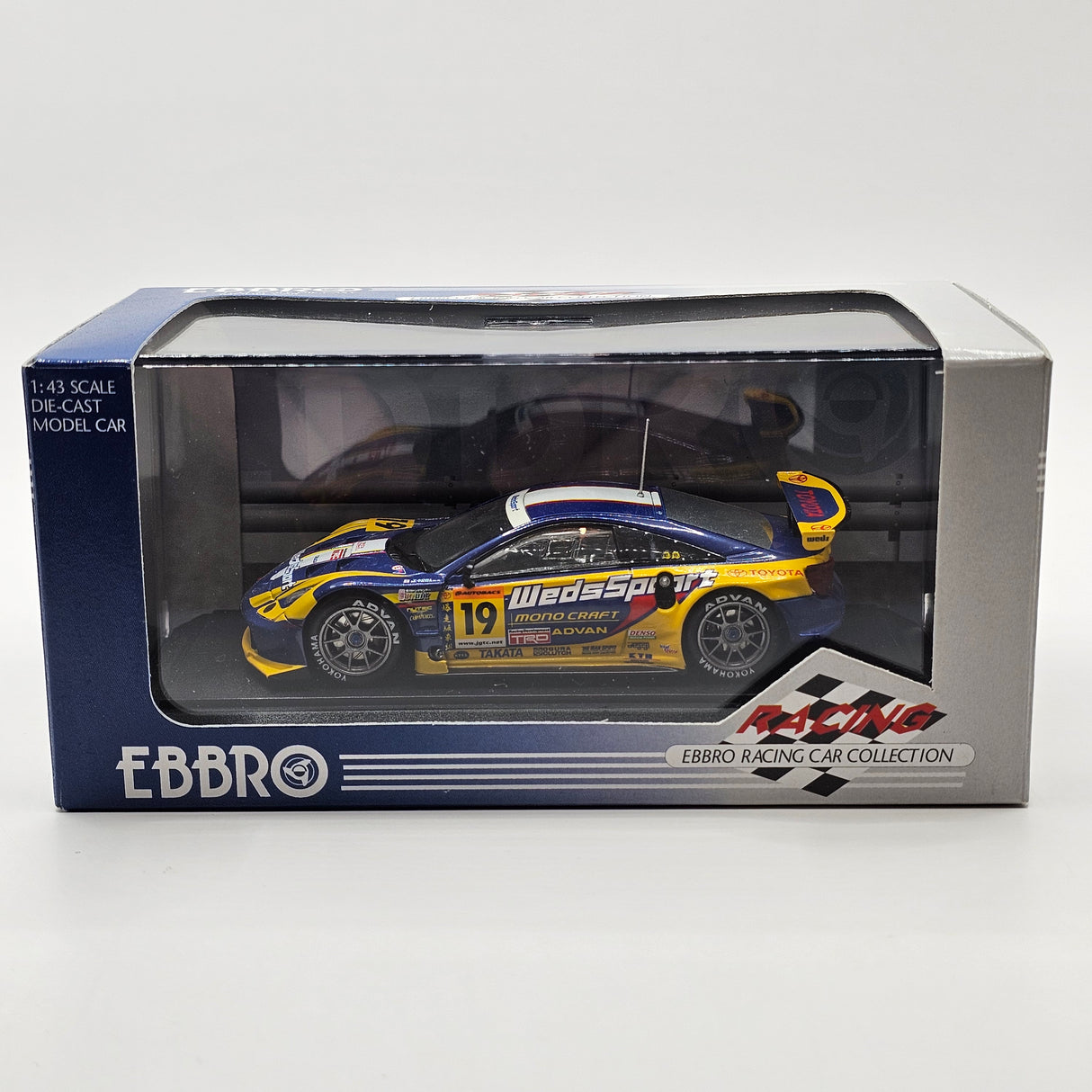 EBBRO Toyota Celica #19 WedsSport Racing Project Bandoh JGTC GT300 2003 1/43 Scale