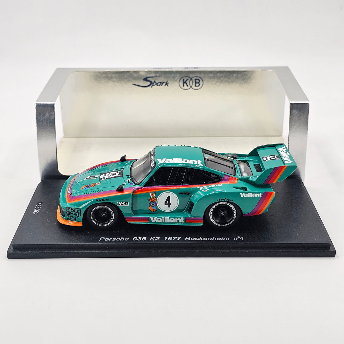Spark Porsche 935 K2 #4 Kremer Racing Winner 6Hrs Hockenheim 1977 1/43 Scale