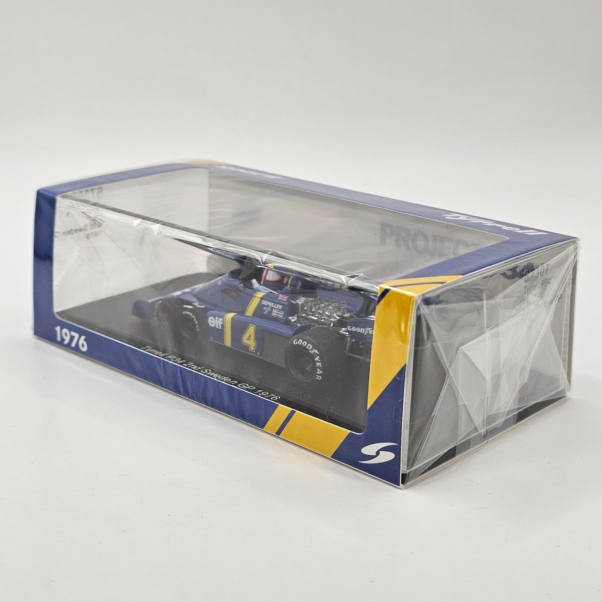 Spark Tyrrell P34 #4 Patrick Depailler 2nd Sweden F1 GP 1976 1/43 Scale S7307