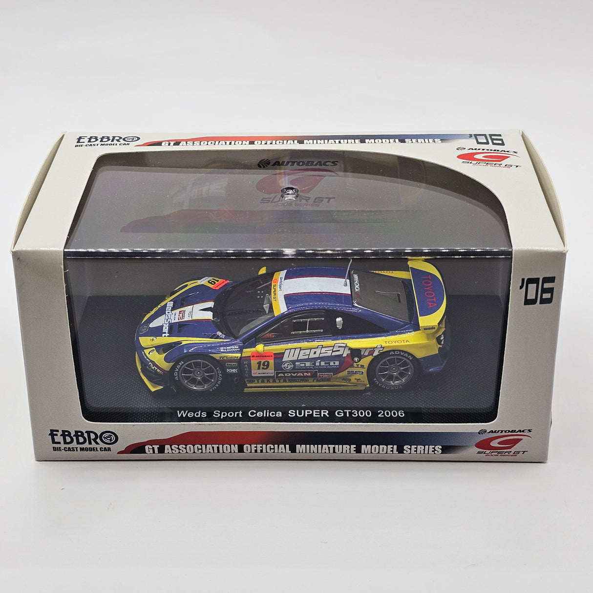 EBBRO Toyota Celica #19 WedsSport Racing Project Bandoh Super GT GT300 2006 1/43 Scale