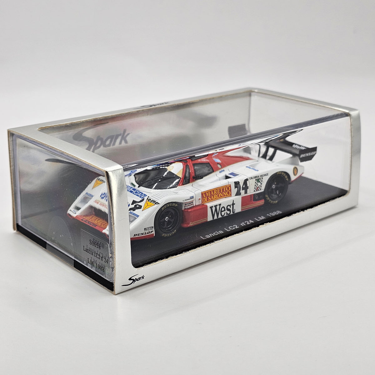 Spark Lancia LC2 #24 Dollop Racing 24Hrs Le Mans 1988 1/43 Scale