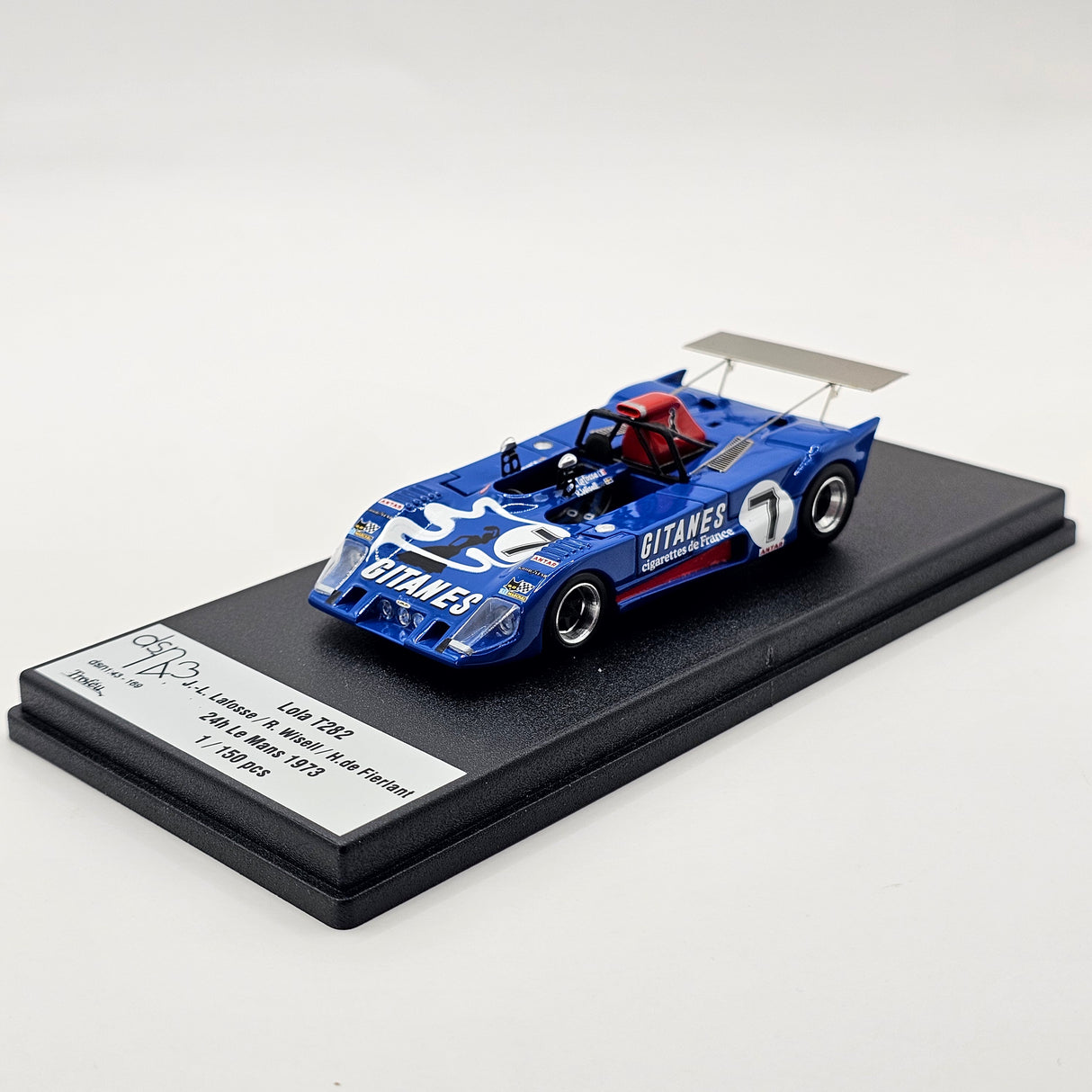 Trofeu DSN Lola T282 #7 Équipe Gitanes 24Hrs Le Mans 1973 1/43 Scale