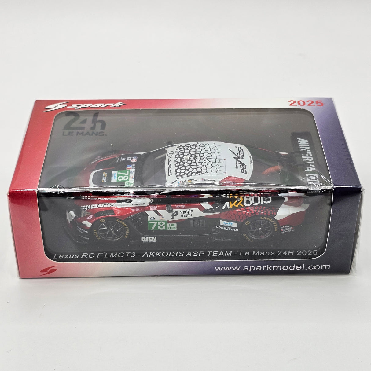 Spark Lexus RC F LMGT3 #78 Akkodis ASP Team 24 Hours of Le Mans 2025 1/43 Scale S9300