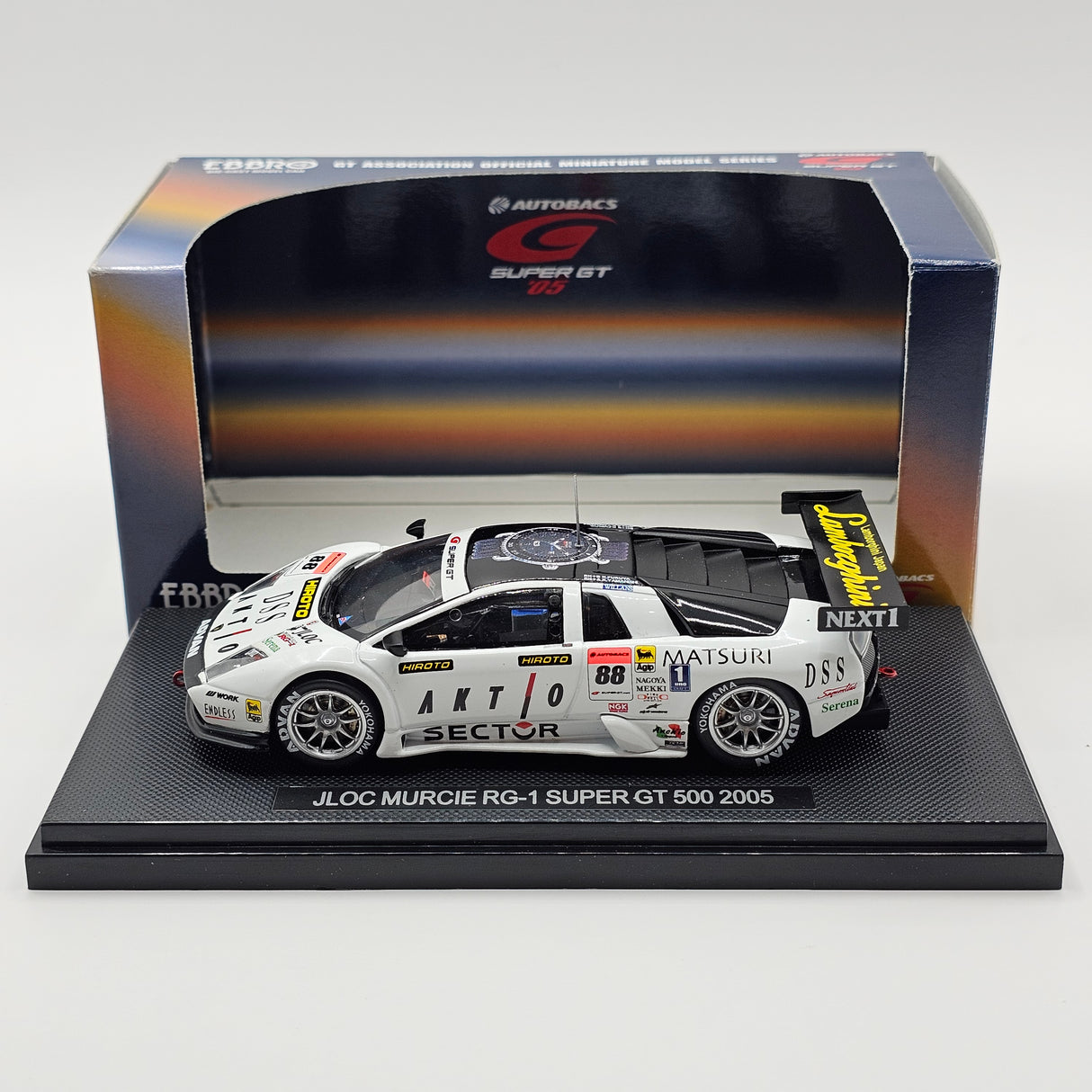EBBRO Lamborghini Murcielago #88 JLOC Super GT GT500 2005 1/43 Scale