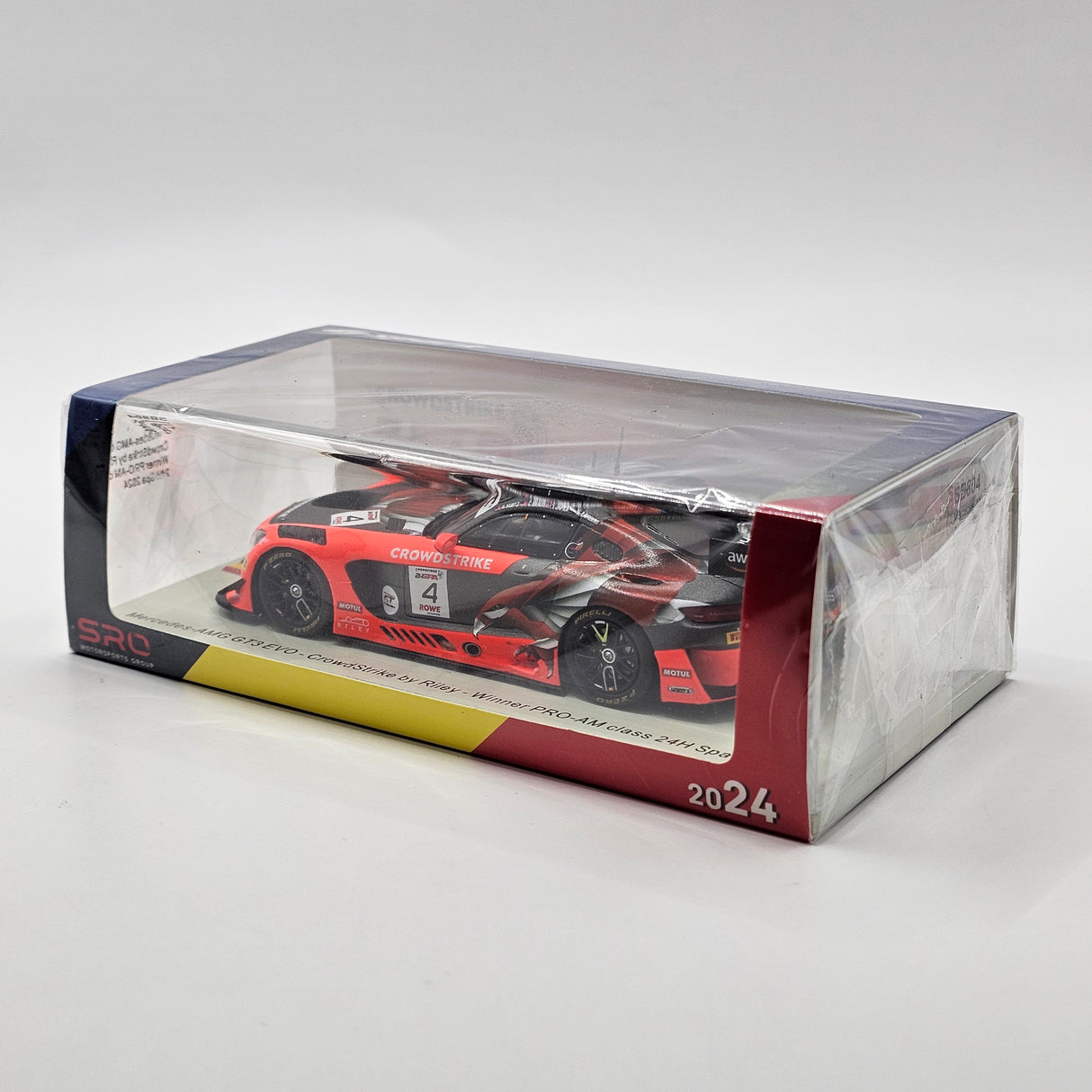 Spark Mercedes-AMG GT3 EVO #4 CrowdStrike Racing Pro-Am Winner 24hrs Spa 2024 1/43 Scale