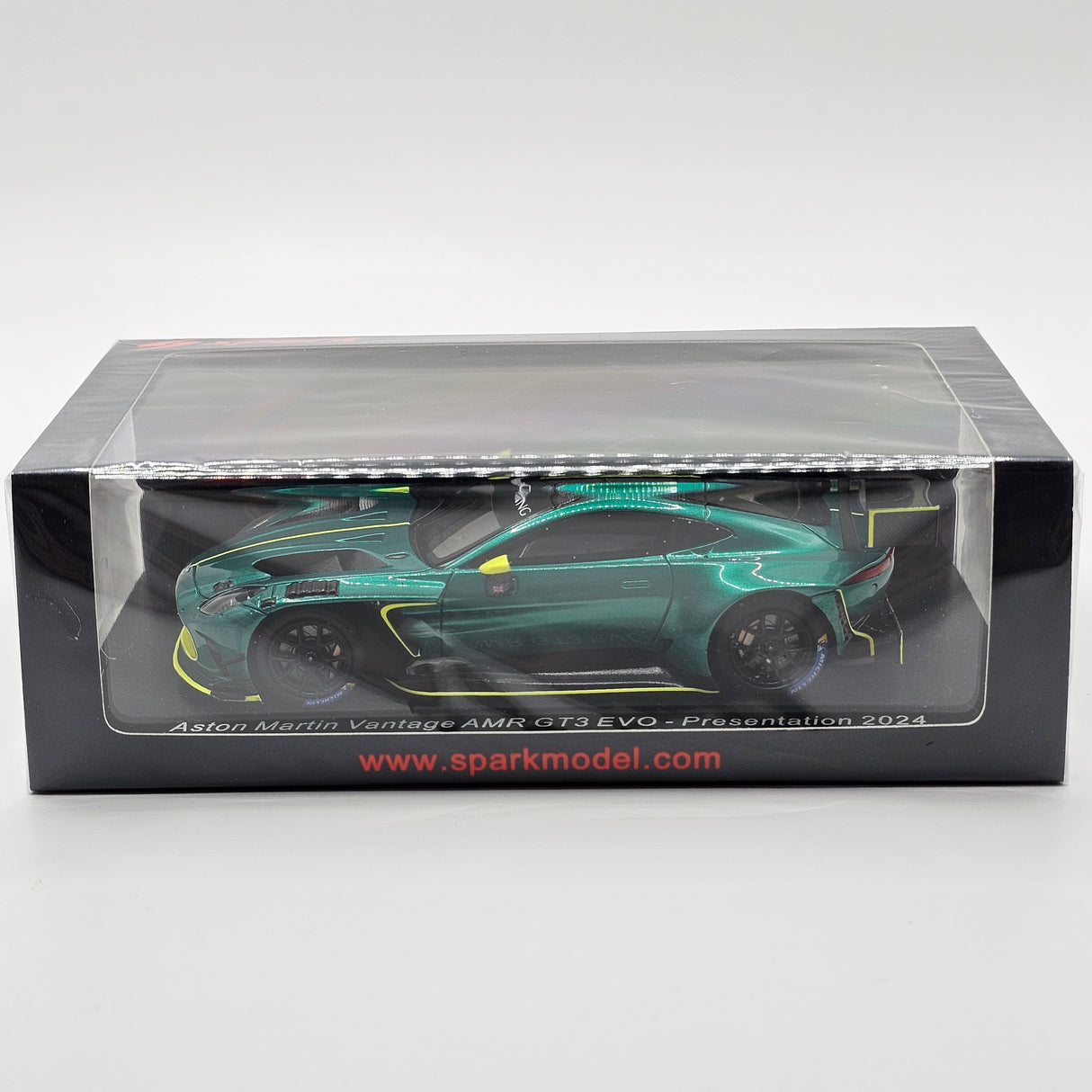 Spark Aston Martin Vantage AMR GT3 EVO Presentation 2024 Green 1/43 Scale S7935