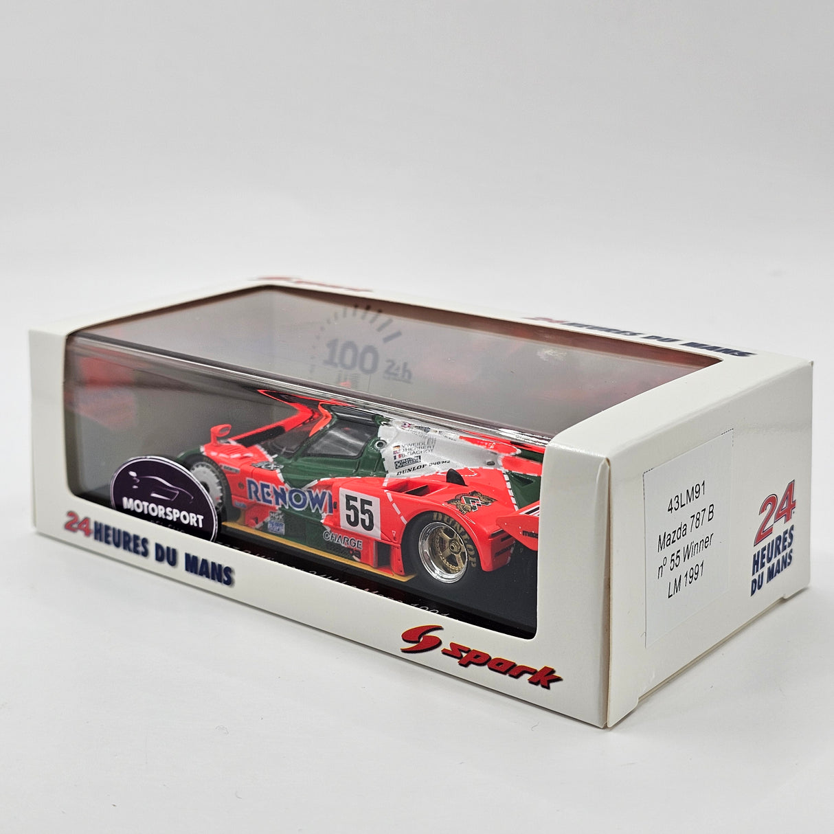 Spark Mazda 787B #55 Mazdaspeed Winner 24Hrs Le Mans 1991 1/43 Scale