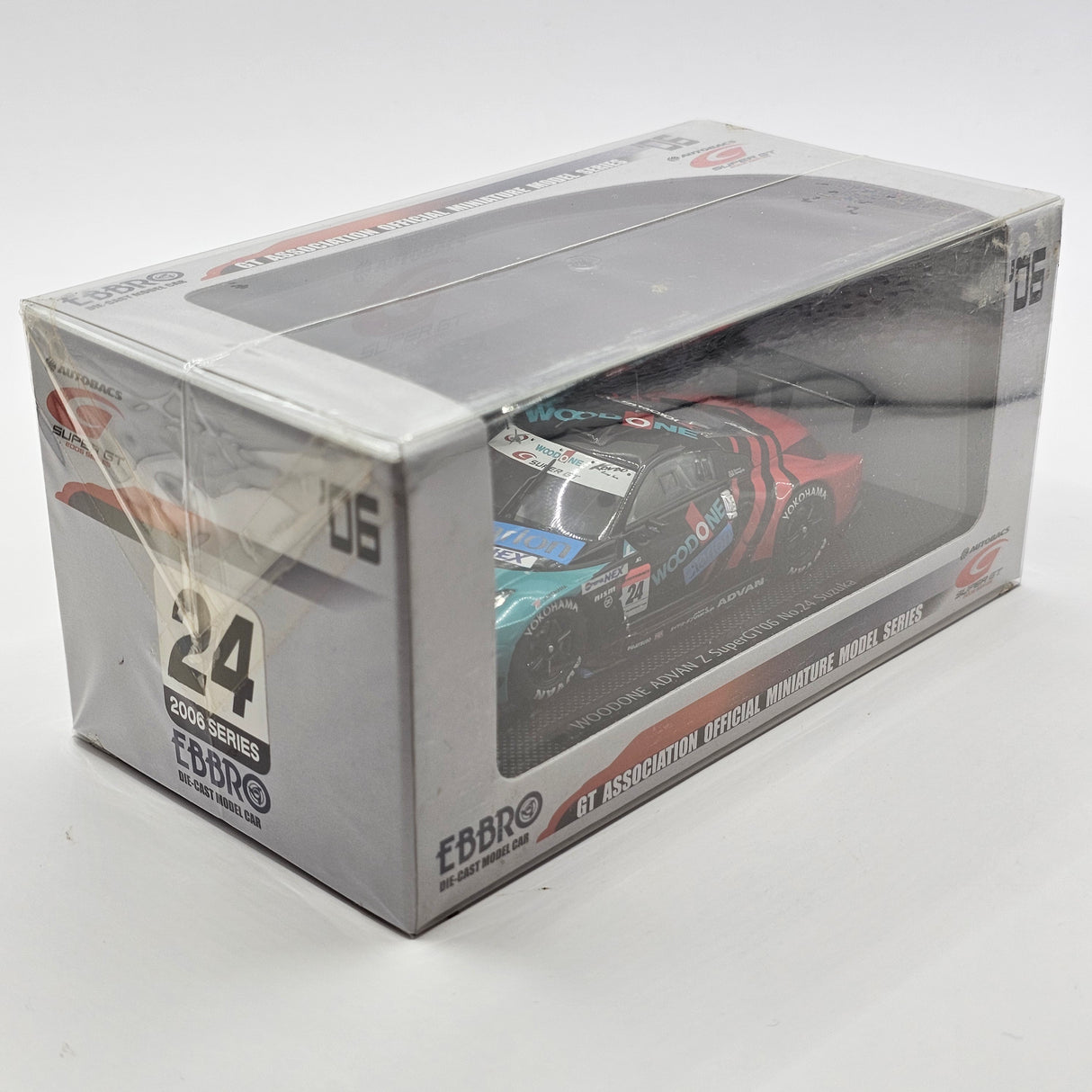 EBBRO Nissan Z #24 Kondo Woodone Advan Super GT GT500 2006 1/43 Scale