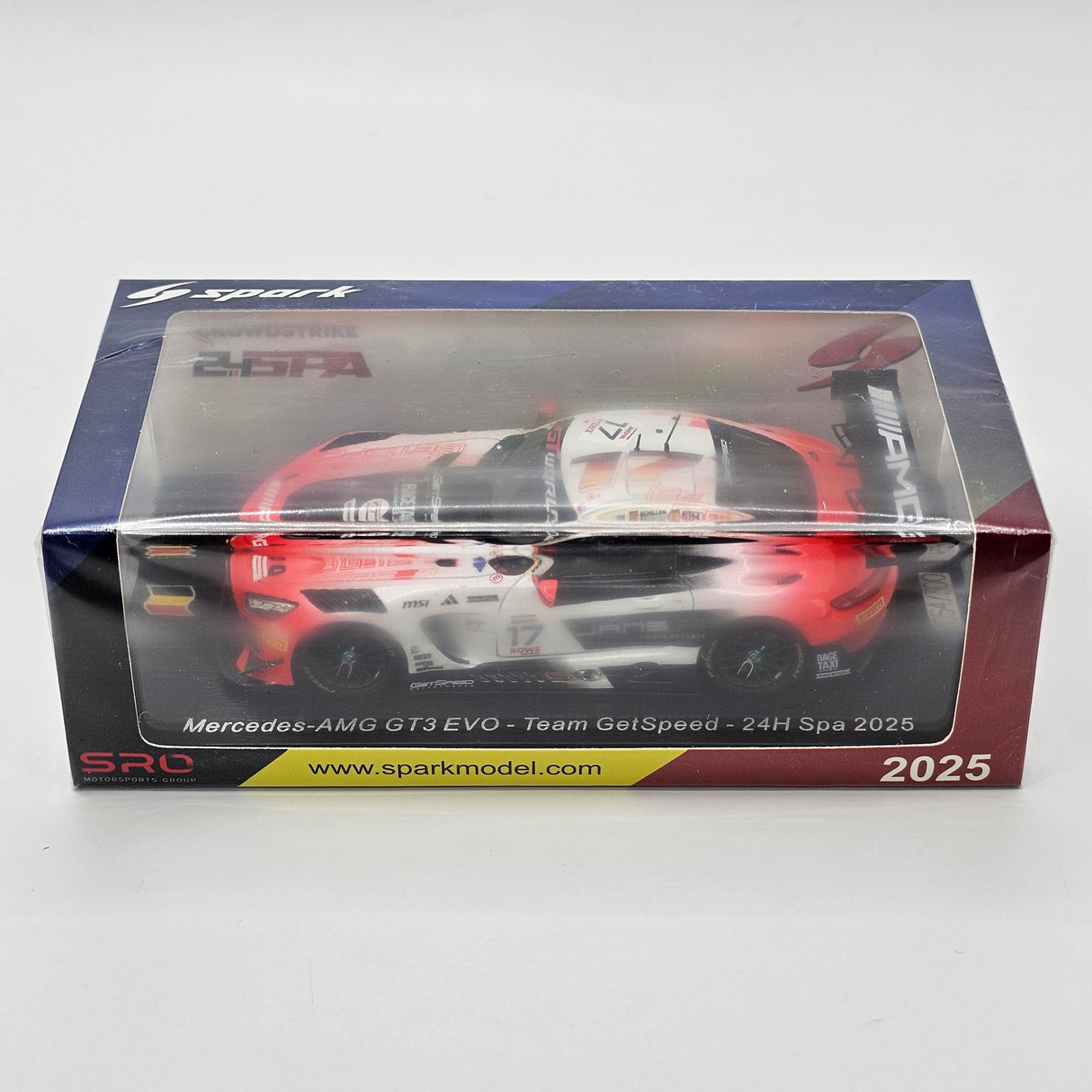 Spark Mercedes-AMG GT3 EVO #17 M-AMG Team GetSpeed 24Hrs Spa 2025 1/43 Scale