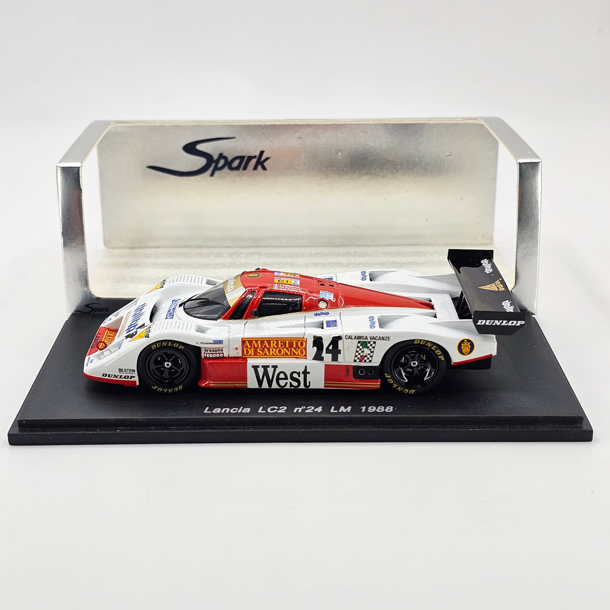 Spark Lancia LC2 #24 Dollop Racing 24Hrs Le Mans 1988 1/43 Scale