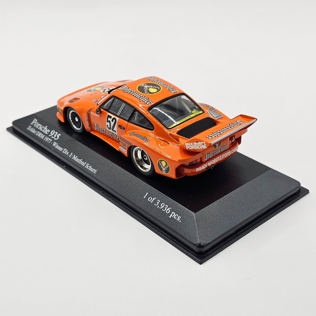 Minichamps Porsche 935 #52 Zolder DRM M. Schurti 1977 Winner 1/43 Scale