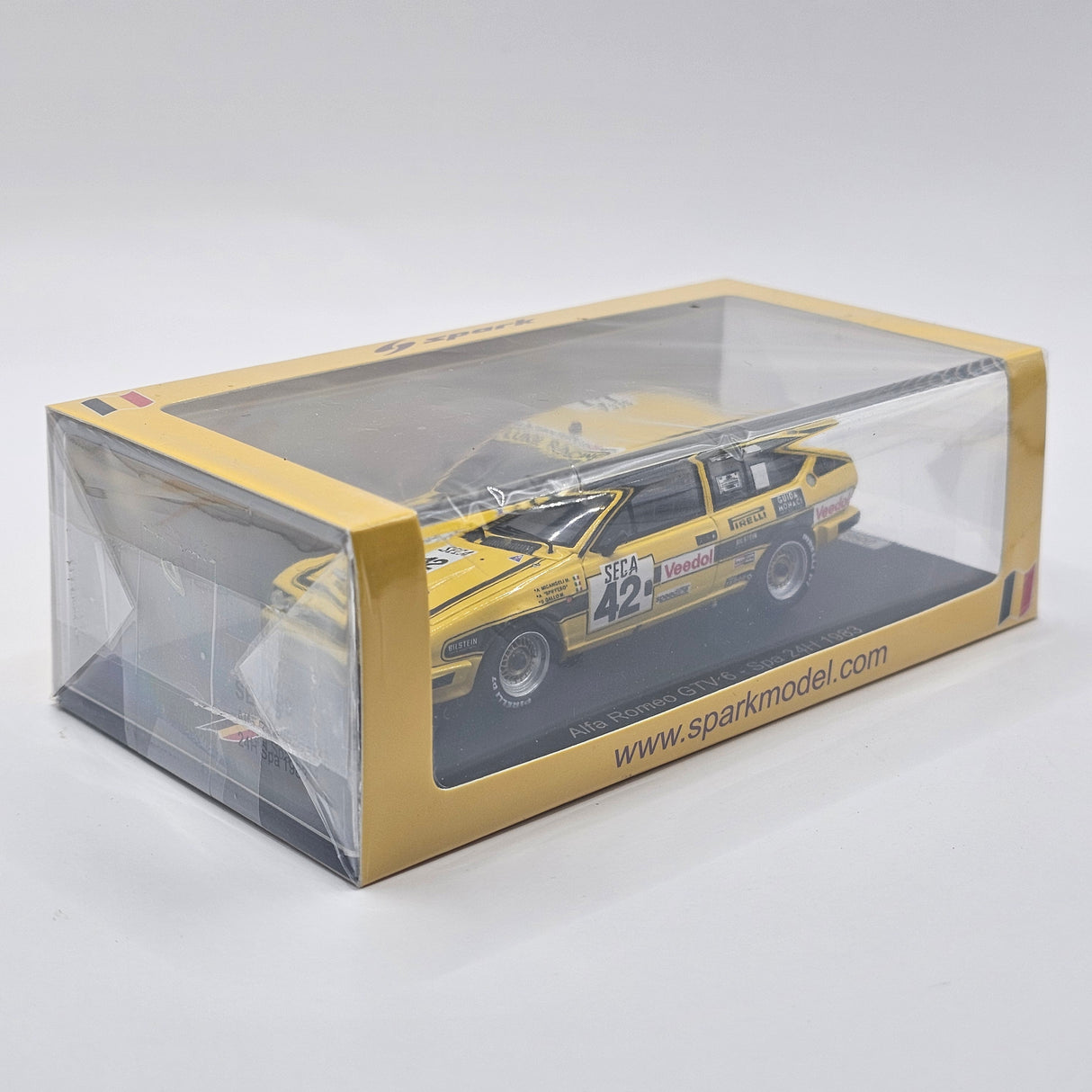Spark Alfa Romeo Alfetta GTV/6 #42 Luigi Racing 24Hrs Spa 1983 1/43 Scale