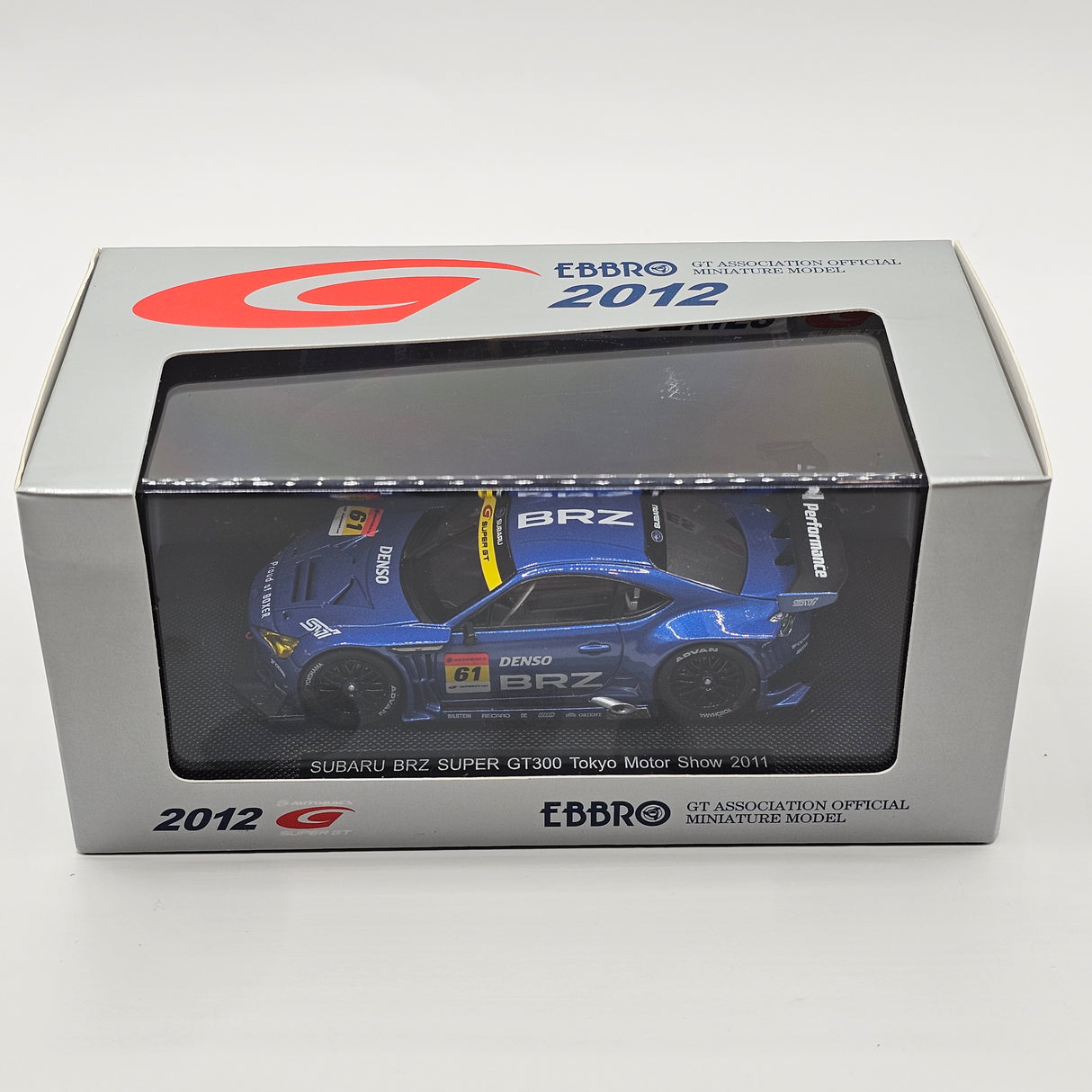 EBBRO Subaru BRZ #61 R&D Sport Tokyo Motor Show 2011 Super GT GT300 1/43 Scale