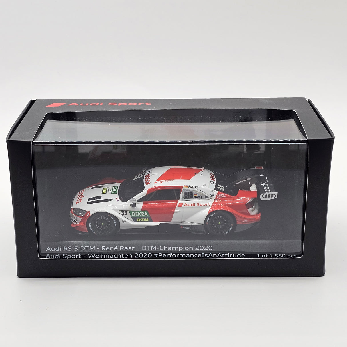 Spark Audi RS5 #33 Audi Sport Team Abt DTM Champion 2020 Dealer Edition 1/43 Scale