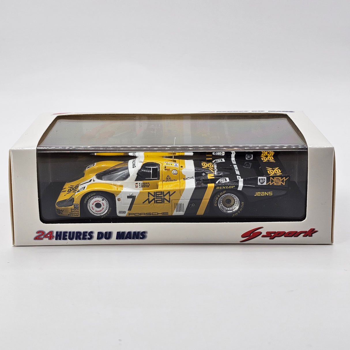 Spark Porsche 956B #7 NewMan Joest Racing 24Hrs Le Mans 1985 Winner 1/43 Scale
