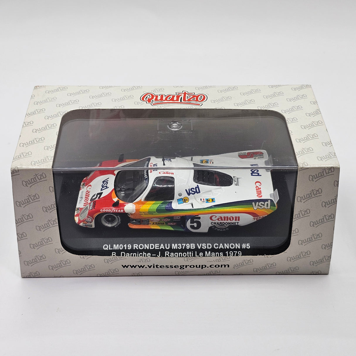 Quartzo Rondeau M379B #5 VSD Canon 24Hrs Le Mans 1979 Gr6 Winner 1/43 Scale QLM019
