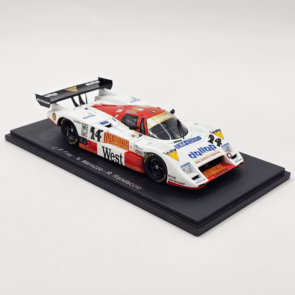 Spark Lancia LC2 #24 Dollop Racing 24Hrs Le Mans 1988 1/43 Scale