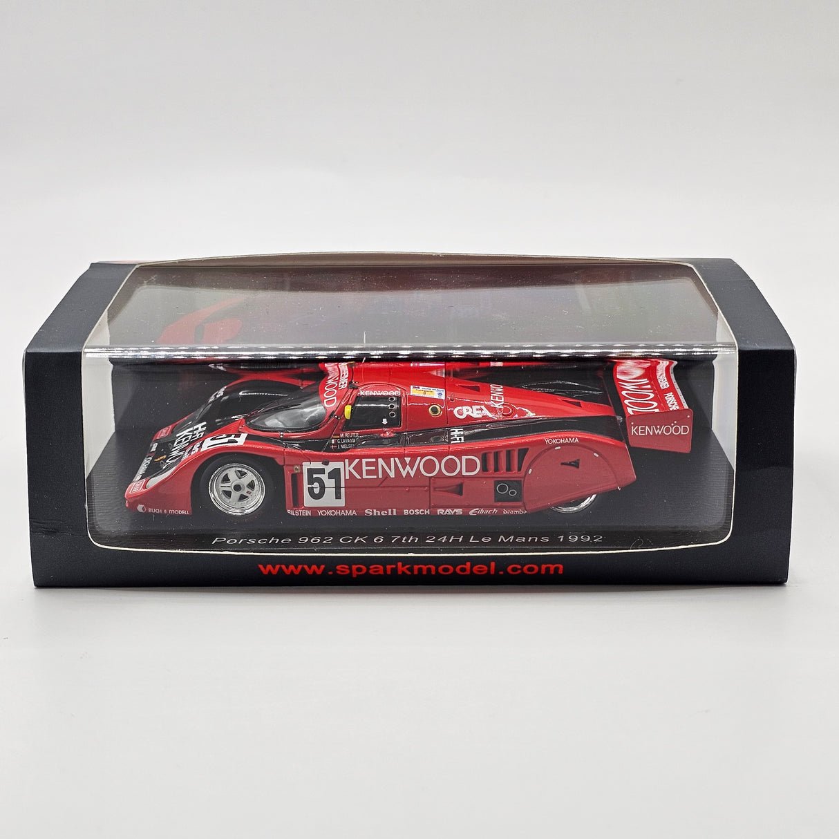 Spark Porsche 962C K6 #51 Porsche Kremer Racing 24Hrs Le Mans 1992 1/43 Scale