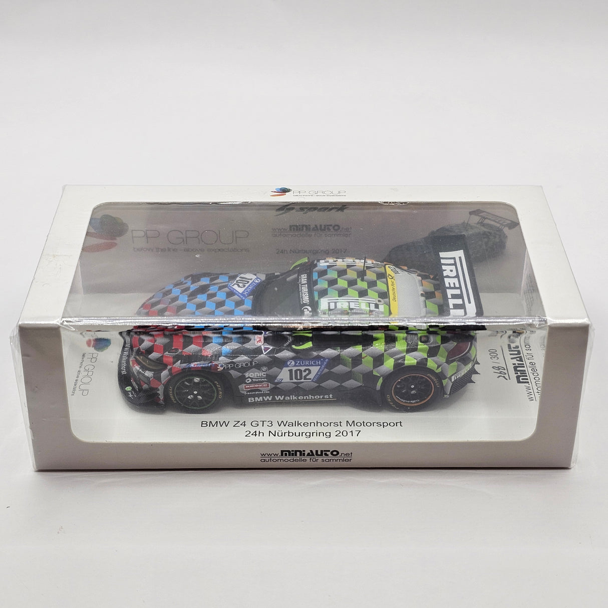 Spark BMW Z4 GT3 #102 Walkenhorst Motorsport 24Hrs Nurburgring 2017 1/43 Scale