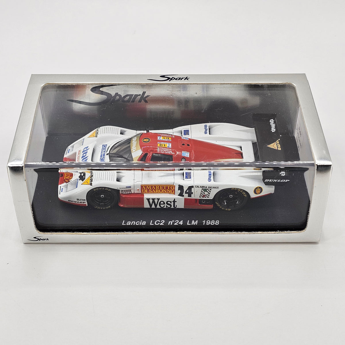 Spark Lancia LC2 #24 Dollop Racing 24Hrs Le Mans 1988 1/43 Scale