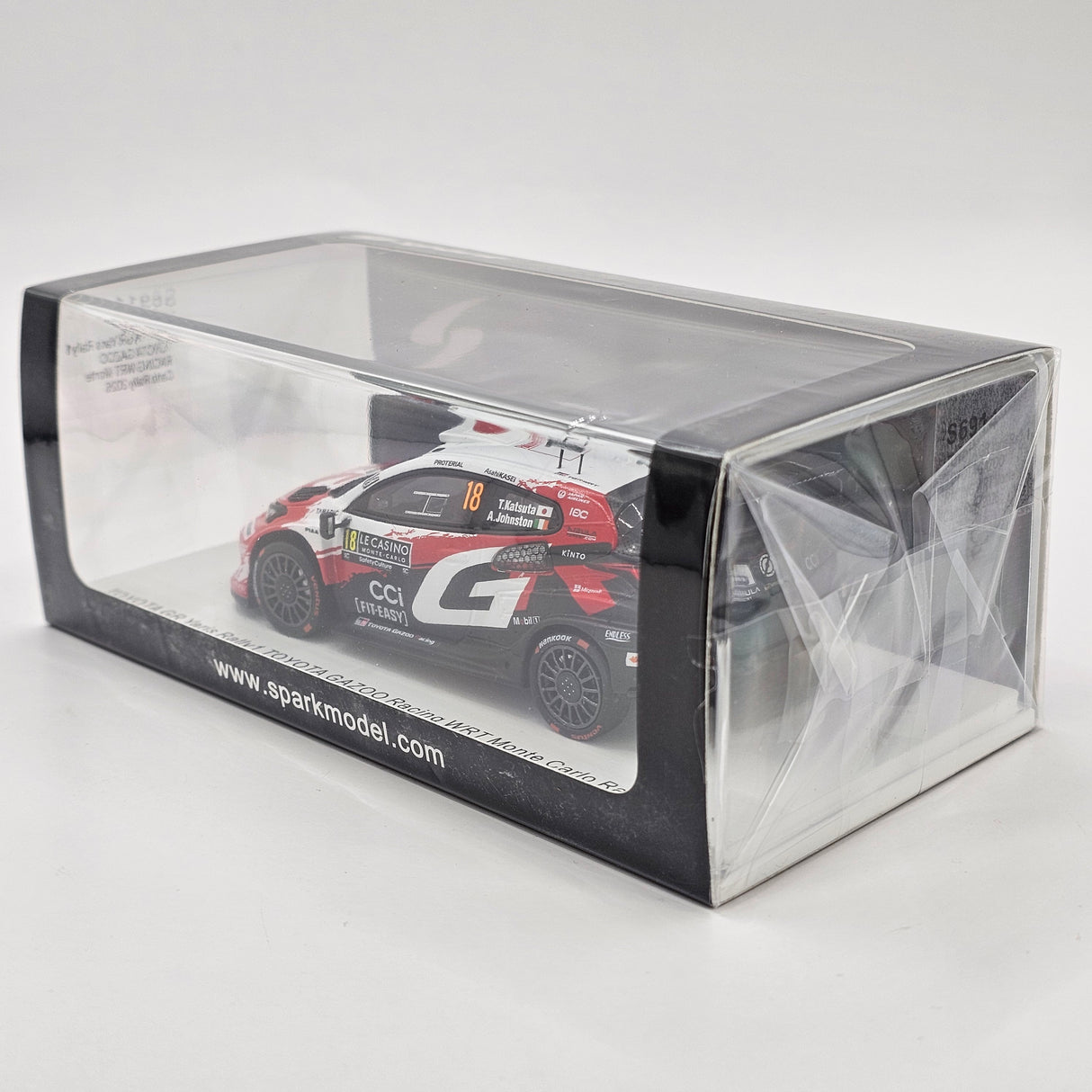 Spark Toyota GR Yaris Rally1 #18 Toyota Gazoo Racing WRT Monte Carlo Rally 2026 1/43 Scale