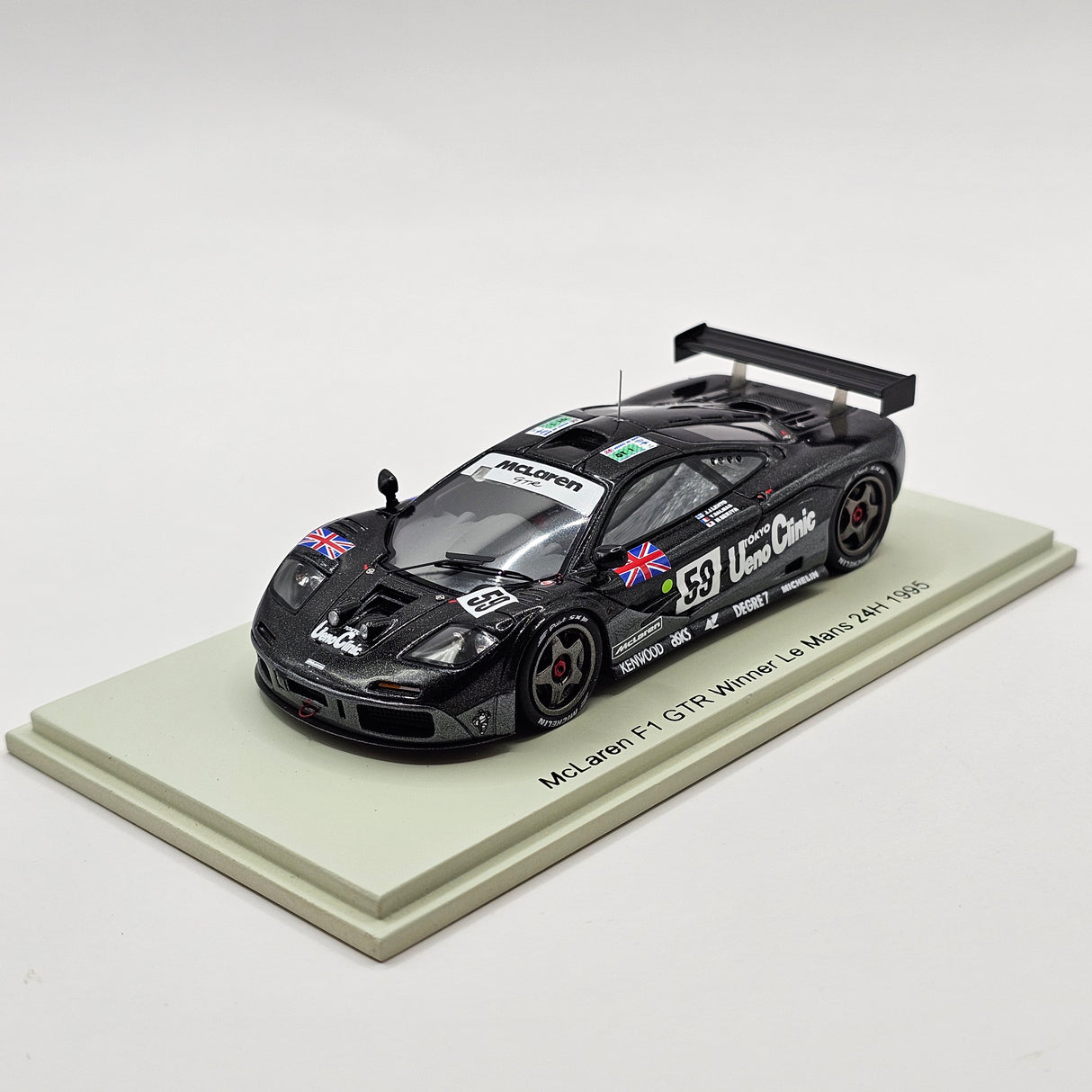Spark McLaren F1 GTR #59 Kokusai Kaihatsu Racing 24Hrs Le Mans 1995 Winner 1/43 Scale