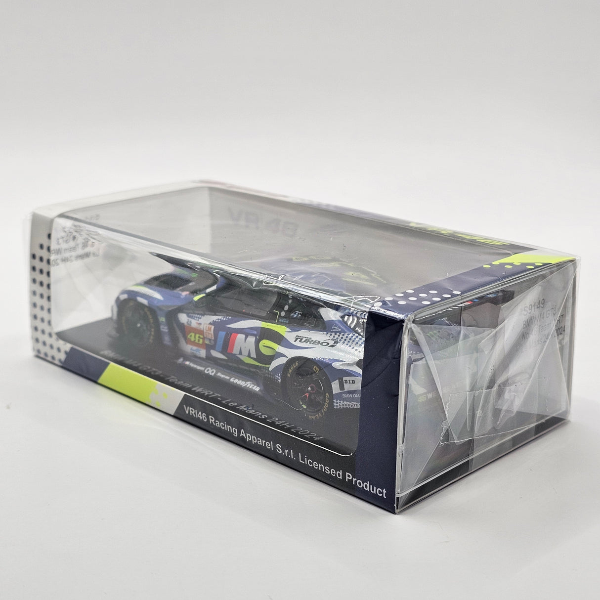 Spark BMW M4 GT3 #46 Team WRT V.Rossi 24Hrs Le Mans 2024 1/43 Scale S9149
