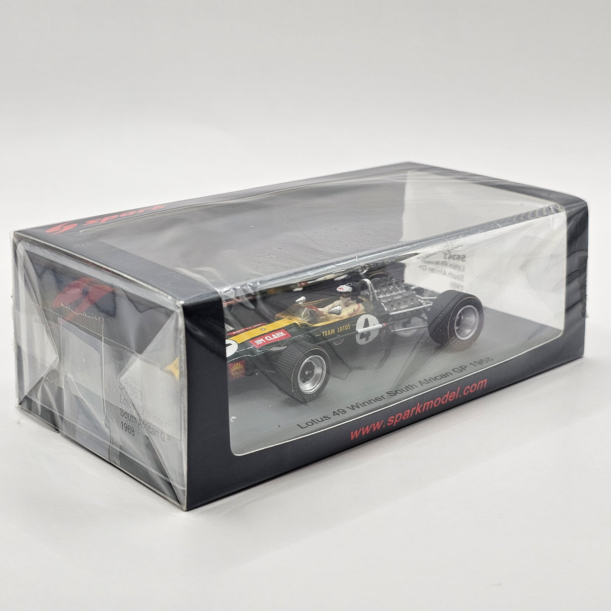 Spark Lotus 49 #4 Jim Clark South African F1 GP Winner 1968 1/43 Scale S6363
