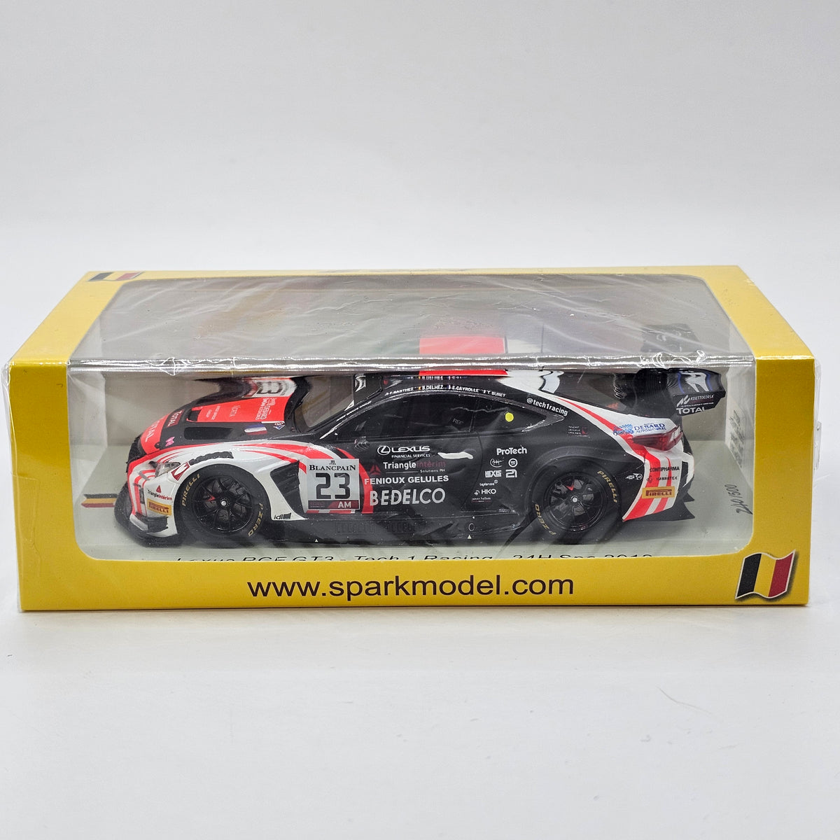 Spark Lexus RC F GT3 #23 Tech 1 Racing 24Hrs of Spa 2019 1/43 Scale SB272