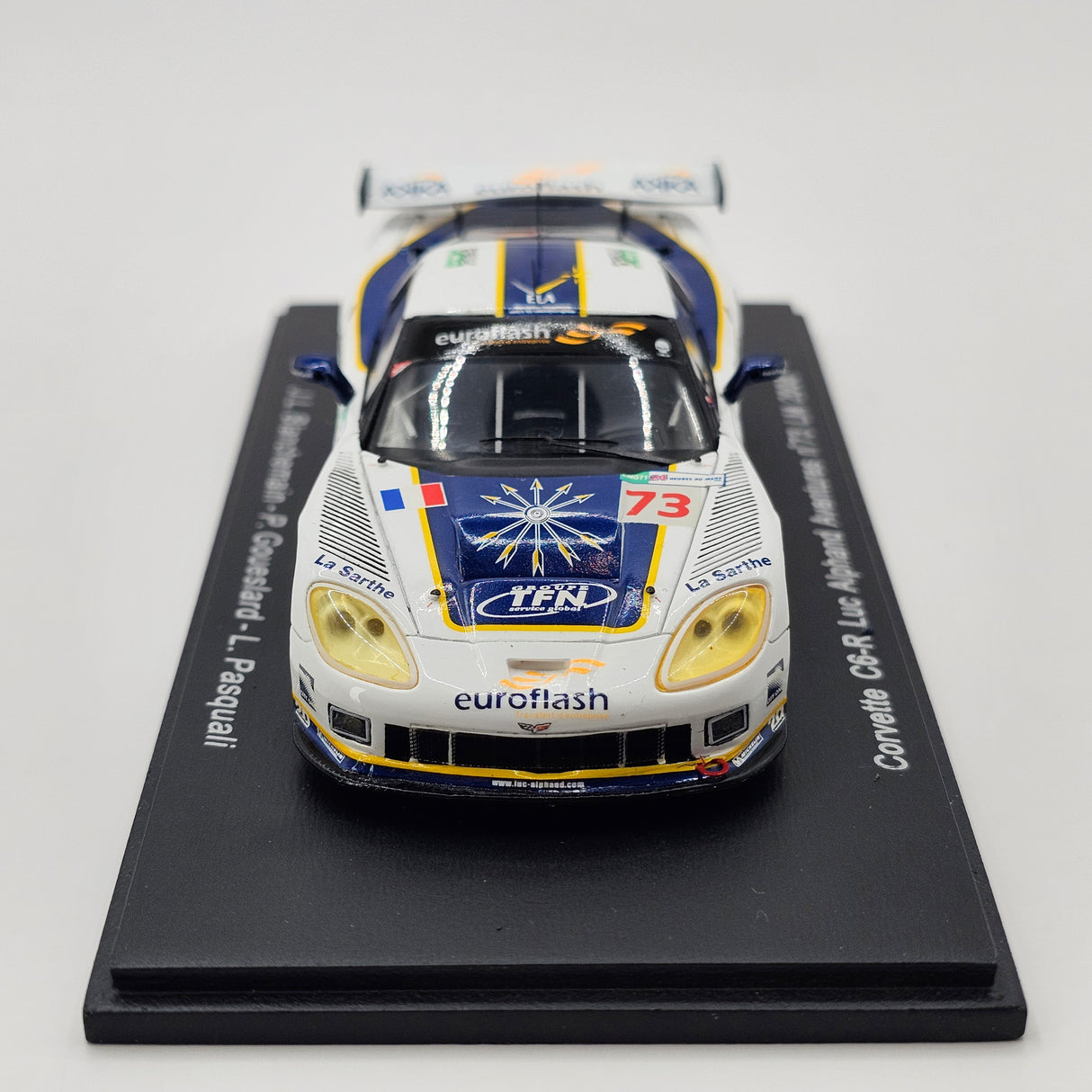 Spark Chevrolet Corvette C6.R #73 Luc Alphand Aventures 24Hrs Le Mans 2008 1/43 Scale