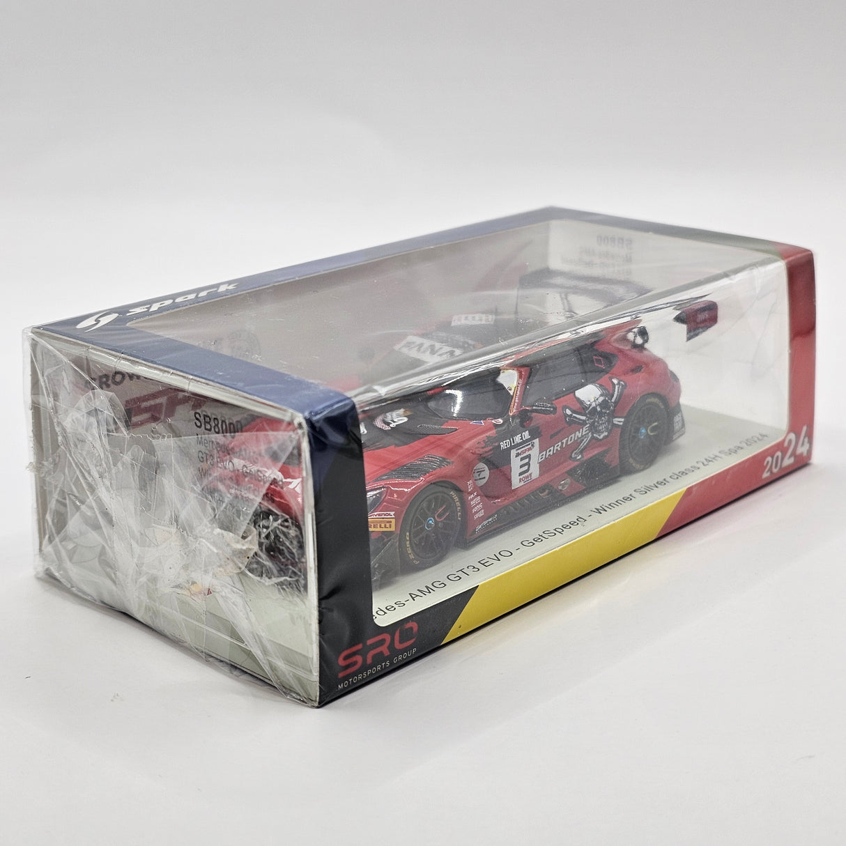Spark Mercedes-AMG GT3 Evo #3 GetSpeed 24Hrs Spa 2024 Silver Winner 1/43 Scale