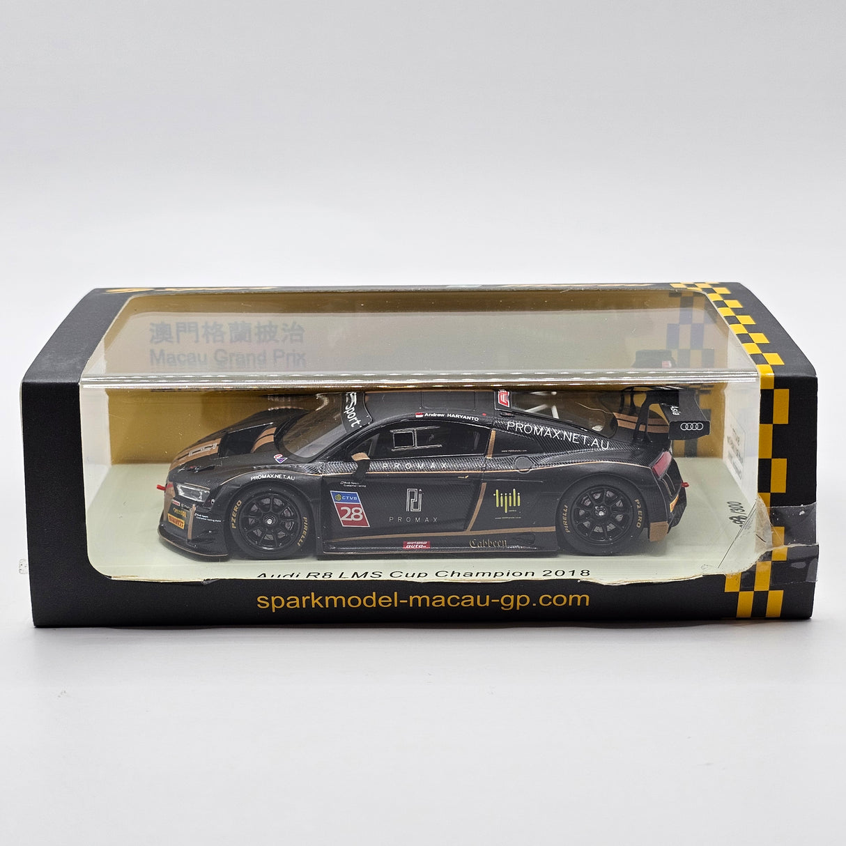 Spark Audi R8 LMS Cup Champion #28 ProMax Team 2018 1/43 Scale SA177