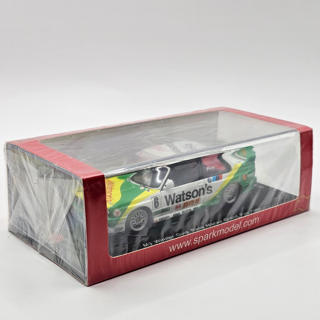 Spark BMW E30 M3 #6 Emanuele Pirro Winner Guia Race Macau GP 1991 1/43 Scale SA051