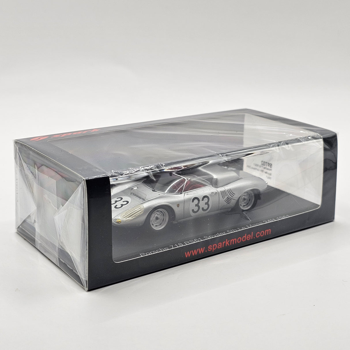 Spark Porsche 718 RS61 Spyder #33 Porsche KG 5th Le Mans 24H 1961 1/43 Scale