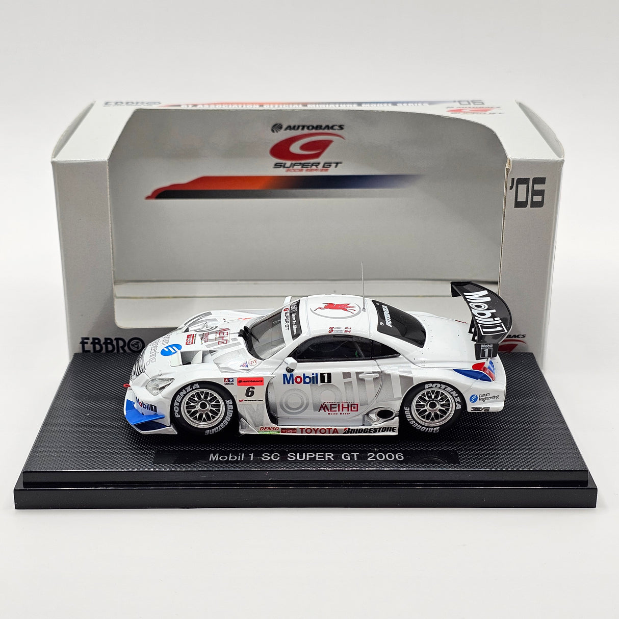EBBRO Lexus SC430 #6 Mobil 1 Toyota Team LeMans Super GT GT500 2006 1/43 Scale