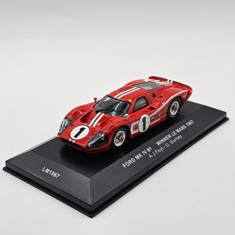 IXO Ford MK IV #1 Ford Motor Company 24Hrs Le Mans 1967 Winner 1/43 Scale
