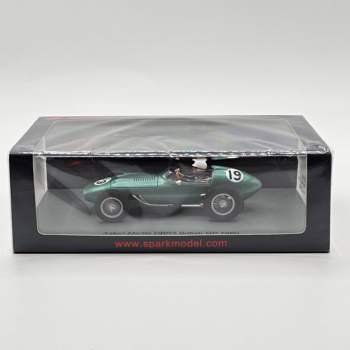 Spark Aston Martin DBR5 #19 Maurice Trintignant British GP 1960 1/43 Scale S8146